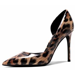 Sandals Women's Shoes Leopard Print Colours Elegant Ladies Fashion Pointed Toe High Heels Sexy Pumps New Spring Autumn 6cm 8cm 10cm N0118 G230211