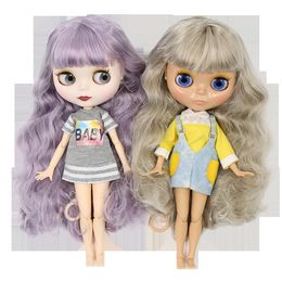 Dolls ICY DBS Blyth Doll 1/6 BJD Joint Body White Skin Tan Skin Dark Skin Matte Face Nude Doll 30cm Anime Toy Girls Gift 230210