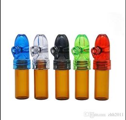 Plastic Snuff Bottle 67MM High Glass Bottle Nose Pipe