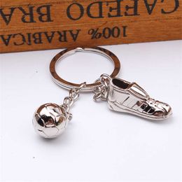 Key Rings New Creative Football Accessories Keyring Keychain Soccer Fans Key Chains Keyfob Key Rings Charms for Boys Men Gifts Jewellery G230210