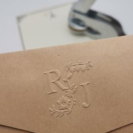 Stamps Design Your Own Embosser Stamp / Custom Embosser Seal for Personalised / Wedding Seal