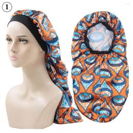 Ethnic Clothing European And American Abaya Baotou Caps Muslim Women's Night Printed Beauty Salon Hair Care Islamic