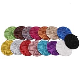 Shoe Parts Accessories 30 PairsLotWeiou 45mm Colorful Rounded Metallic Shoelaces Fancy Sports Canvas Shoestrings Unique Pearlized Rope Laces 230211