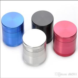 Wholesale of Customized Smoke Tools for Flat Metal Aluminum Alloy Smoke Grinder 50mm 4 Layer Tooth Grinder