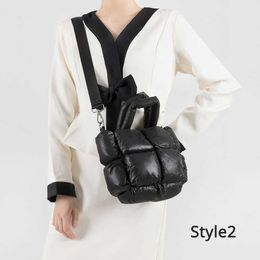 2023 Shoulder Bags Shoulder Bags Space Down Cotton Luxury Designer Handbag Large Tote Winter New Soft Padded Shoulder Bags for Women Autumn Trend Crossbody Bag