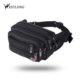 Waist Bags Waist Pack Casual Functional Fashion Men Waterproof Fanny Pack Women Belt Bum Bag Male Phone Wallet Pouch Bags Unisex 98011 230211