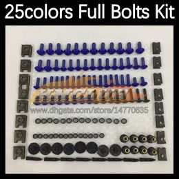 268PCS Complete MOTO Body Full Screws Kit For SUZUKI GSXR1000 K1 GSXR 1000 GSX R1000 K2 00 01 02 2000 2001 2002 Motorcycle Fairing Bolts Windscreen Bolt Screw Nuts Nut