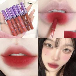 Lip Gloss Butterfly Velvet Mud Matte 6 Colours Nude Lipstick Waterproof Long Lasting Women Red Tint Glaze Cosmetics