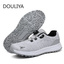 Safety Shoes DOULIYA Professional Men Golf Lightweight Golfer Footwear Outdoor Golfing Sport Trainers Athletic Sneakers 230211