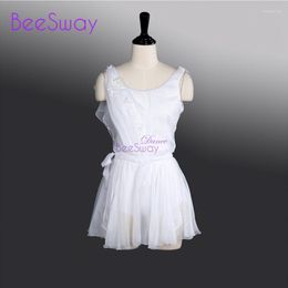 Stage Wear White Professional Ballet Dress Adult Chiffon Costume For Women Attire Girls