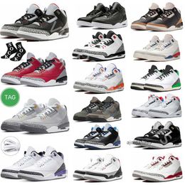 2023 Varsity Royal jumpman 3s mens Basketball shoes Muslin Fire Red Cardinal Cat Cardinal Desert Elephant Racer Georgetown Exclusive Winterized