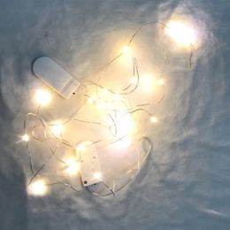 30 LED 9.8FT Copper Wire String Lights Battery Operated Remote Waterproof Fairy Strings Light for Indoor Outdoor Home Wedding Partys Decorations usalight