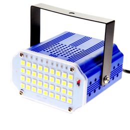 36 LEDs High Power White RGB LED LED LASER Iluminação DJ Strobe Flash Light Club Party Festival 110V 220V UE Plug Ship289G