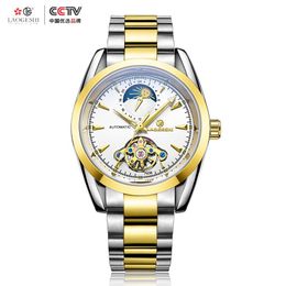 Wristwatches Laogeshi Tourbillon Watch Men's Business Waterproof Star Luminous Automatic Mechanical Men