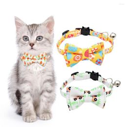 Dog Collars Tear-Resistant Comfortable Bite Resistant Bright Colour Cartoon Pattern Necklace Cat Supplies