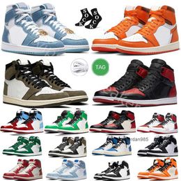 2023 men sports shoes Basketball shoes Patent Bred Dark Mocha Marina Ice Diamond Yellow Toe Stealth University Cement True Blue Reverse Light