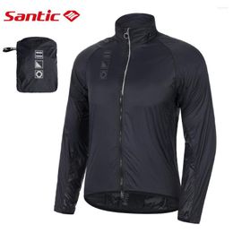 Racing Jackets Santic Cycling Riding Windbreaker Graphene Antibacterial Fabric Bicycle Coat Outdoor Sports Sunscreen MTB Bike Equipment