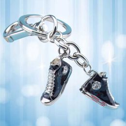 Tecla anéis de sapatos planos Correntes pendentes de chave para homens mulheres homens carros fêmeas Chave de charme de chaveiro do anel de chave