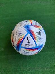 Soccer Balls Wholesale 2022 Qatar World Authentic Size 5 Match Football Veneer Material AL HILM And AL RIHLA