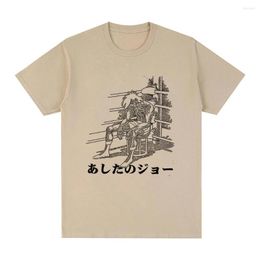 Men's T Shirts Anime Hajime No Ippo Tshirt Tomorrow's Joe TShirts Manga The Boxer Cotton Print Tee Shirt Men T-Shirts Women Summer Tops