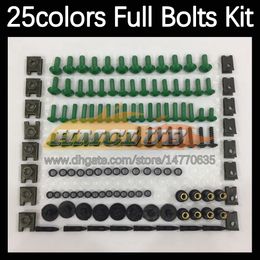 268PCS Complete MOTO Body Full Screws Kit For YAMAHA YZF-1000 YZF1000 YZF-R1 YZF R1 1000 CC YZFR1 00 01 2000 2001 Motorcycle Fairing Bolts Windscreen Bolt Screw Nuts Nut