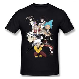 Men's T Shirts T-shirt Men Soul Eater Cotton Maka Albarn Black Star Shirt Funny Anime Tee Streetwear Harajuku