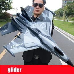 Electric/RC Aircraft RC Glider Toy Big Size 2.4GHz 2CH Foam EPP Material Folding Wing Low Power Outdoor Remote Control Aeroplane Toy For Children 230210