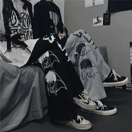 Women's Pants Capris vintage streetwear handsome letter printing loose boyfriend casual straight pants female trousers harajuku sweatpants 230211