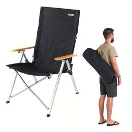 Camp Furniture Naturehike Outdoor Folding Chair Portable Aluminium Alloy Adjustable Reclining Camping Fishing Beach NH17T003-YCamp