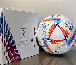 Soccer Balls Wholesale 2022 R World Authentic Size 5 Match Football HILM and AL RIHLA