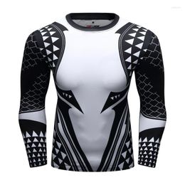 Men's T Shirts Rashguard Shirt Men Brand Compression BJJ T-shirt 3D Pattern Print Sports Funny Fashion Style Fitness Clothing