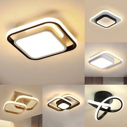Modern LED Ceiling Lights Chandelier Nordic Lamp Lighting Minimalist Eye Protection Fixtures for Indoor Living Room 0209