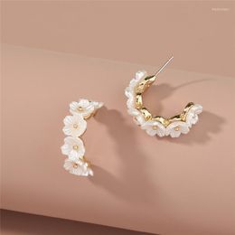Stud Earrings Luxury Flower Pearl Crystal Long Tassel Dangle Women Simple Bohemia Drop Female Jewellery Accessories Gifts