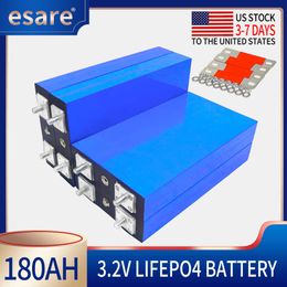 New 3.2V 180Ah LiFePO4 Lithium Iron Phosphate Battery Pack DIY 12V 24V Motorcycle Car Solar Inverter Battery DELIVERY TO USA