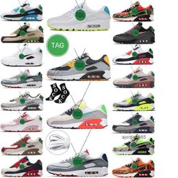2023 running shoes Mens Womens 90 Sneakers Sneaker CNY UNC Iron Grey Triple White Black Camo Red Orange Green Volt Infrared Desert Camo Trainers
