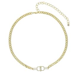 Chains Plain Gold Color 5MM Curb Cuban Link Chain Toggle Charm Women Necklace FashionChains