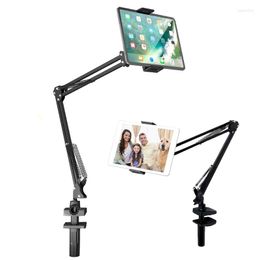 Tripods Foldable Long Arm Lazy Mount Holder With Bracket Clamp For IPad Tablets Mobile Phones Tripod Video Recording Live Bloggers