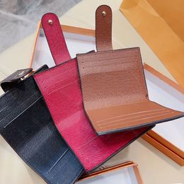 Luxury Designer Card Bags Wallet Mens Clutch Bag Letters Flower Leather Credit Cards Pocket Purses Wallets PU Womens Card Holder B246m