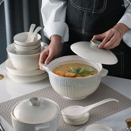 Bowls 2023 Tableware Set Bowl Plate Household Ceramic Nordic Light Luxury Phnom Penh Rice Kitchen Utensils