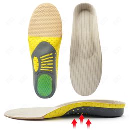 Shoe Parts Accessories PVC Ortic Insoles for feet Flat Feet Arch Support Pads orthopedic ShockAbsorption Cushion Men Women 230211