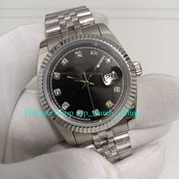 20 Colour Watches With Box Midsize Women Mens 36mm Black Diamond Dial Stainless Steel Bracelet Men Automatic Mechanical Women's Wristwatches Watch