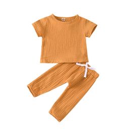 Clothing Sets Baby Boys Girsl Clothes Outfit Set Cotton Suit Newborn Long Sleeve Tops Pants Sleepwear Home wear PC Yeas