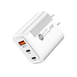 PD USB Charger Quick Charge QC4.0 3.0 Wall Adapter USB-C For Samsung Xiaomi Portable Cellphone Type C Fast Charger