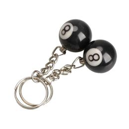 Key Rings 2x billiard ball key chain key ring happy No. 8 G230210