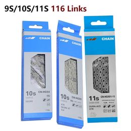 s 9/10/11 Speed Bicycle HG54/HG901/HG701/HG95/HG53 116 Links Suitable For Road Mountain Bike Chain Accessories 0210