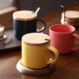 Mugs 410ml Solid Ceramics Matte Mug With Handle Simple Style Frosted Coffee Home Office Water Juice Milk Tea Cup High Quality