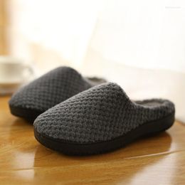 Slippers Spring Autumn And Winter Home Shoes Indoor Men's Cotton Ladies Non-slip Comfortable Floor Couple