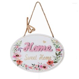 Decorative Figurines Welcome Sign Door Pendant Ornaments Hanging Card Retro Wooden Home Decoration European Double-sided Garden Plaque