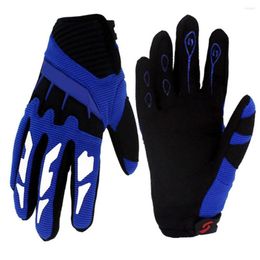 Cycling Gloves Unisex Full Finger Protection Children Kids Skating Scooter Bicycle Riding Cross Country Racing