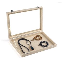 Jewelry Pouches Selling 2023 Year Fashion Linen Empty Reel 35 24CM Organizer Show Case Display Holder Box Storage Boxes